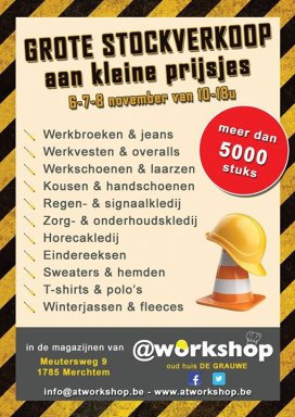 Stockverkoop @Workshop (werkkleding)