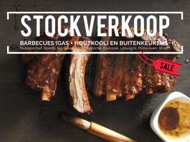 Eenmalige stockverkoop BBQ's en buitenkeukens