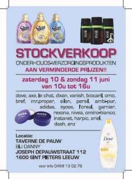 Stockverkoop onderhouds- en verzorgingsproducten