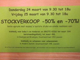 Stockverkoop Doekjes en Broekjes