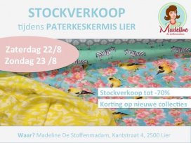 Grote Stockverkoop bij Madeline De Stoffenmadam