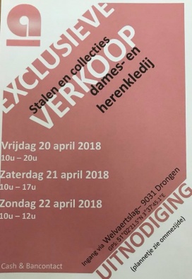 exclusieve stockverkoop van stalen en collecties